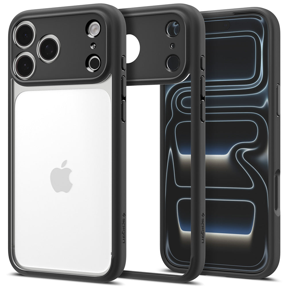 Hülle für Apple iPhone 18 Pro / 17 Pro, Spigen, Ultra Hybrid, Matt Schwarz ACS12154