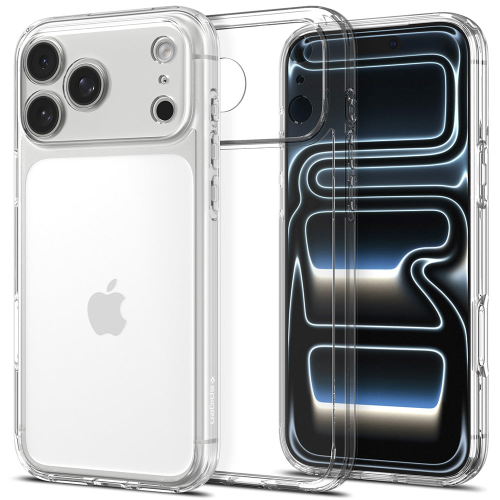 Coque pour Apple iPhone 18 Pro / 17 Pro, Spigen, Ultra Hybrid, Transparente ACS12153