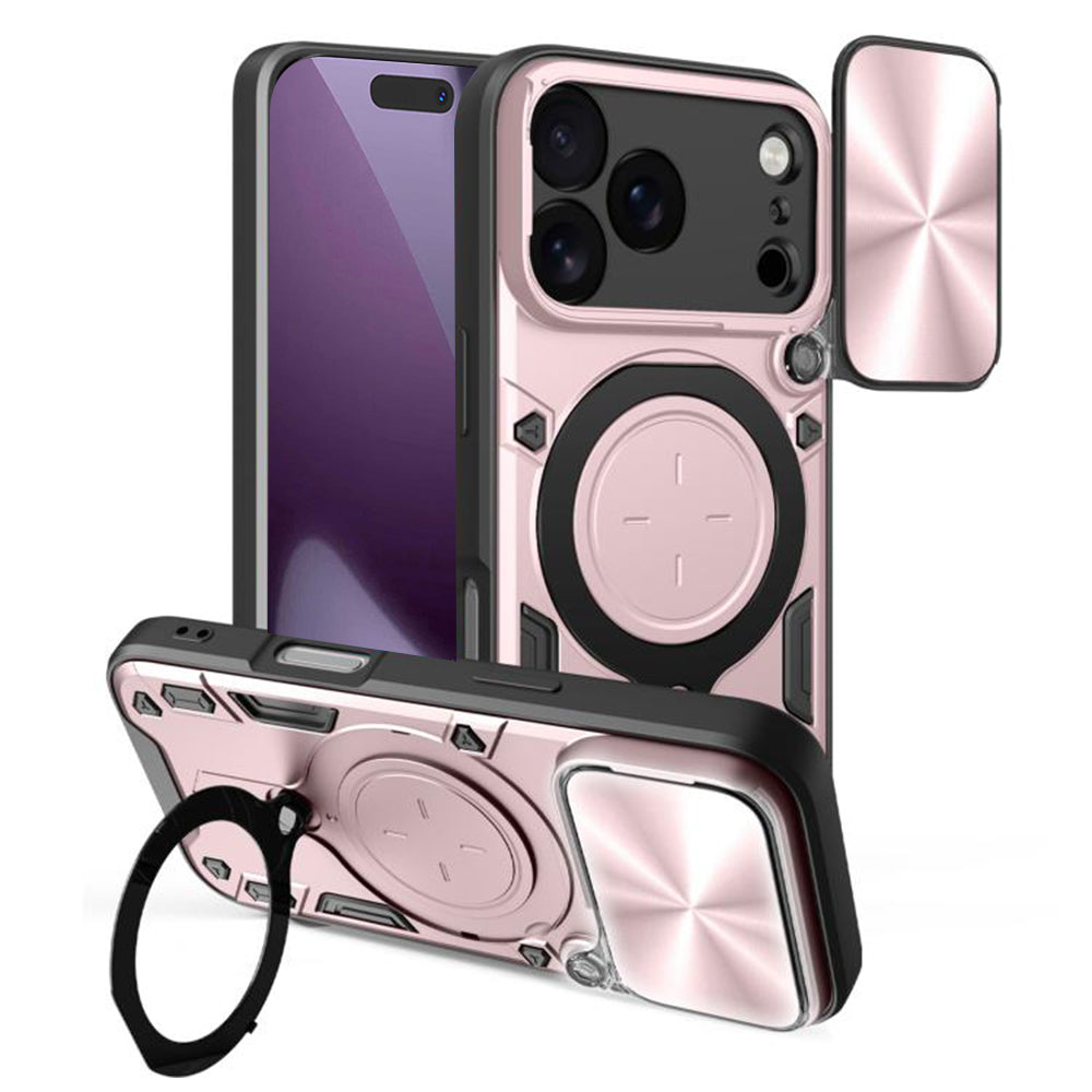 Coque pour Apple iPhone 18 Pro / 17 Pro, Techsuit, CamGuard Pro, Rose Doré