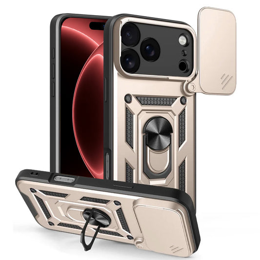 Coque pour Apple iPhone 18 Pro / 17 Pro, Techsuit, CamShield, Dorée