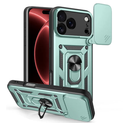 Hülle für Apple iPhone 18 Pro / 17 Pro, Techsuit, CamShield, Grün