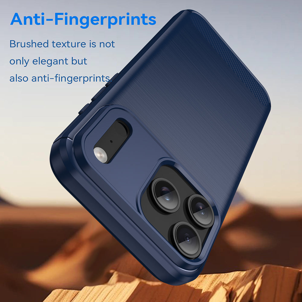 Coque pour Apple iPhone 18 Pro / 17 Pro, Techsuit, Carbone, Bleue