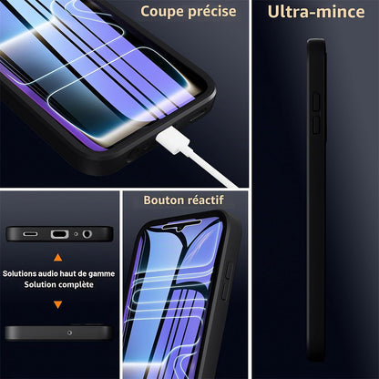 Coque pour Apple iPhone 18 Pro / 17 Pro, Techsuit, ColorVerse 360, Noire