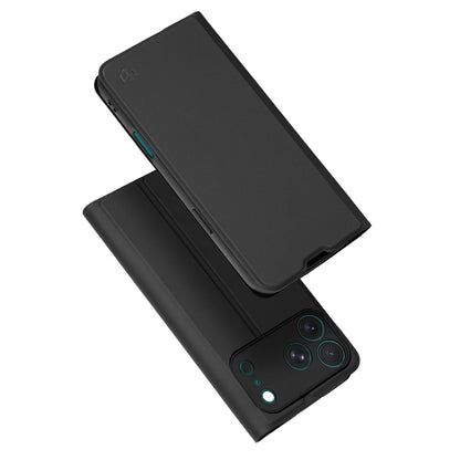 Hülle für Apple iPhone 18 Pro / 17 Pro, Techsuit, Magskin Book, Schwarz