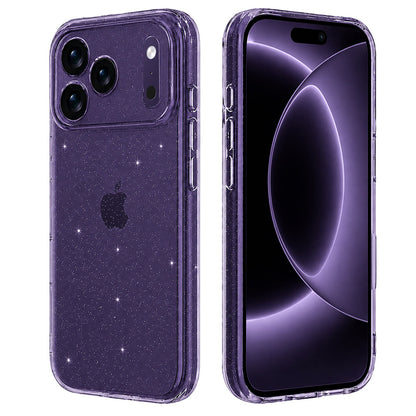 Coque pour Apple iPhone 18 Pro / 17 Pro, Techsuit, SparkleSkin, Transparente
