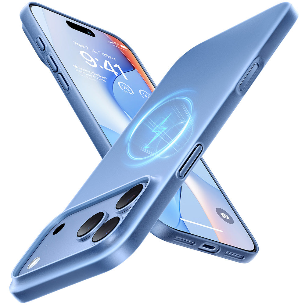 Coque MagSafe pour Apple iPhone 18 Pro / 17 Pro, Torras, OriginFit, Bleu