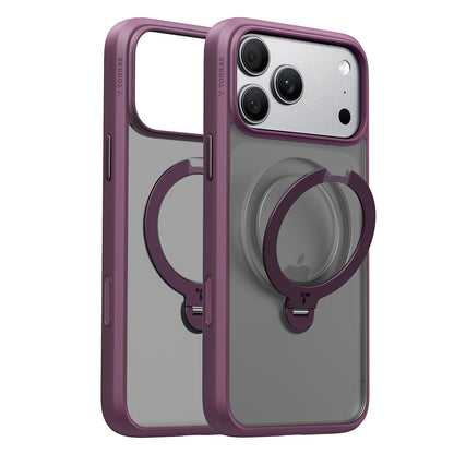 Coque MagSafe pour Apple iPhone 18 Pro / 17 Pro, Torras, Ostand Spin, Violet