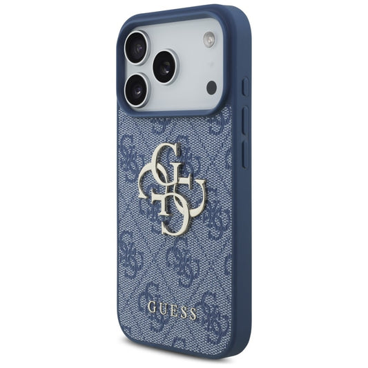 Hoes voor Apple iPhone 18 Pro Max / 17 Pro Max, Guess, 4G Big Logo, Blauw