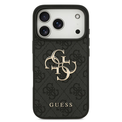 Coque pour Apple iPhone 18 Pro Max / 17 Pro Max, Guess, 4G Big Logo, Noire