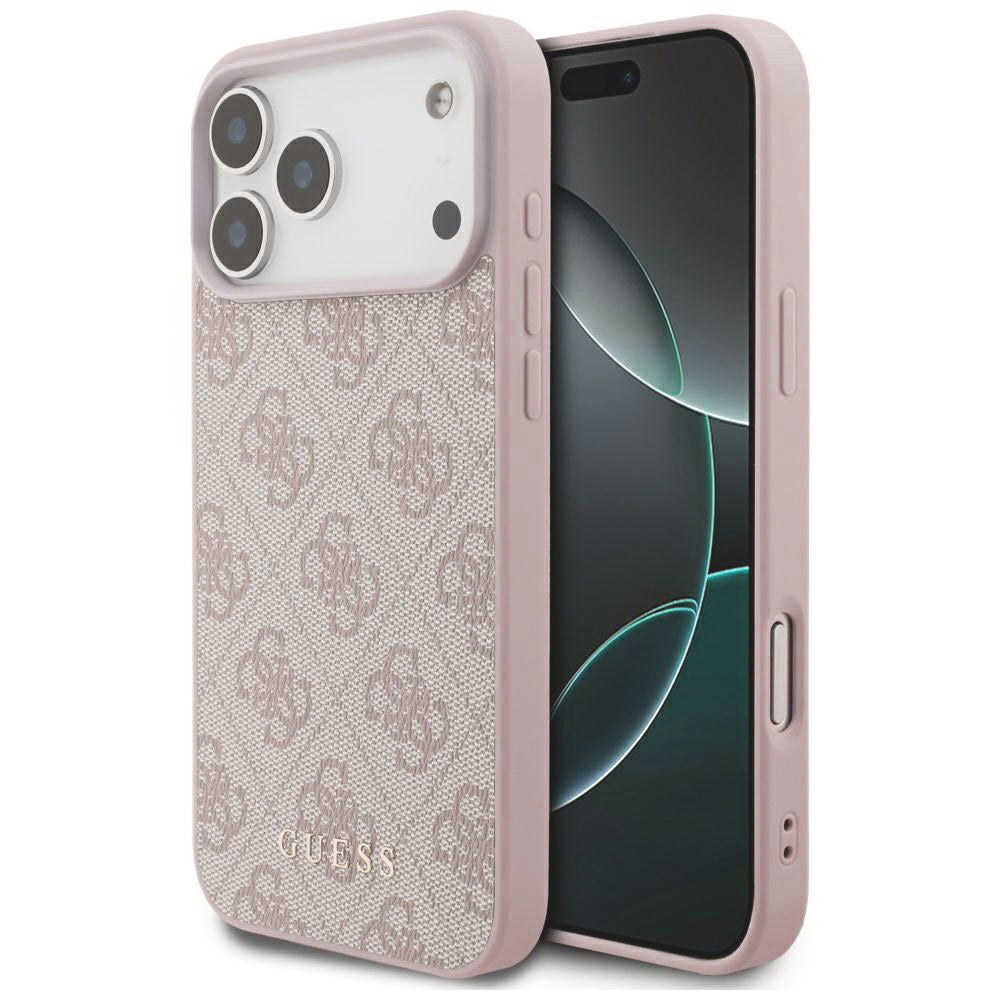 Hülle für Apple iPhone 18 Pro Max / 17 Pro Max, Guess, 4G Classic Logo, Rosa