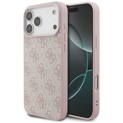 Hülle für Apple iPhone 18 Pro Max / 17 Pro Max, Guess, 4G Classic Logo, Rosa