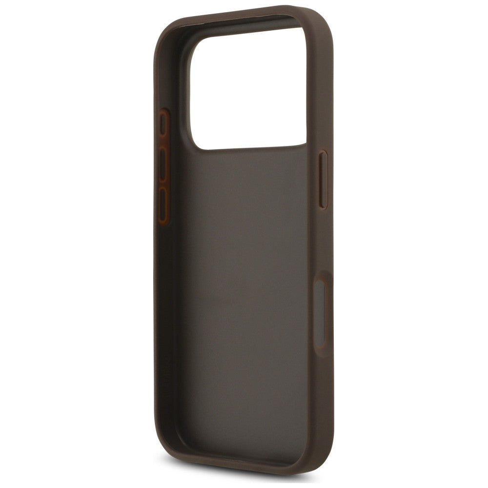Hoes voor Apple iPhone 18 Pro Max / 17 Pro Max, Guess, 4G Classic Logo met band, Bruin