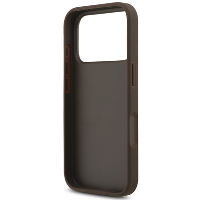 Hoes voor Apple iPhone 18 Pro Max / 17 Pro Max, Guess, 4G Classic Logo met band, Bruin
