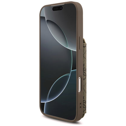 Hülle für Apple iPhone 18 Pro Max / 17 Pro Max, Guess, 4G Crossbody Cardslot, Braun