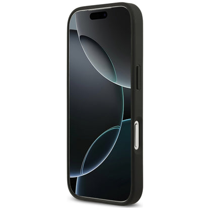 Coque pour Apple iPhone 18 Pro Max / 17 Pro Max, Guess, 4G Double Card Triangle, noire