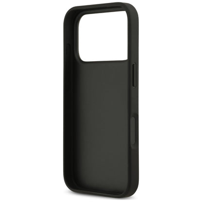 Coque pour Apple iPhone 18 Pro Max / 17 Pro Max, Guess, 4G Double Card Triangle, noire