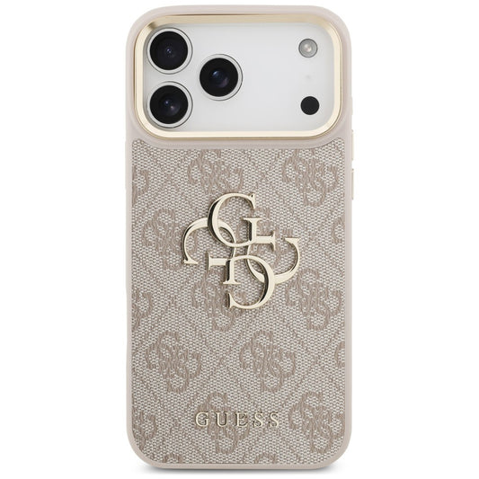 Hoesje voor Apple iPhone 18 Pro Max / 17 Pro Max, Guess, Big 4G Classic Logo & Big Strap Metal Buttons, roze