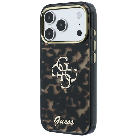 Hoesje voor Apple iPhone 18 Pro Max / 17 Pro Max, Guess, IML 4G Metal Script, Bruin