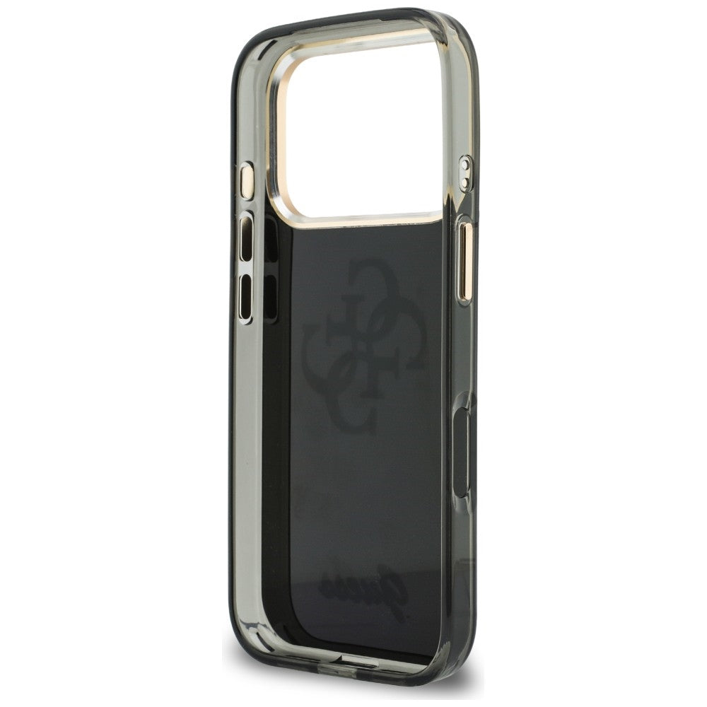 Hoesje voor Apple iPhone 18 Pro Max / 17 Pro Max, Guess, IML 4G Metal Script, Zwart