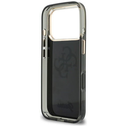 Hoesje voor Apple iPhone 18 Pro Max / 17 Pro Max, Guess, IML 4G Metal Script, Zwart