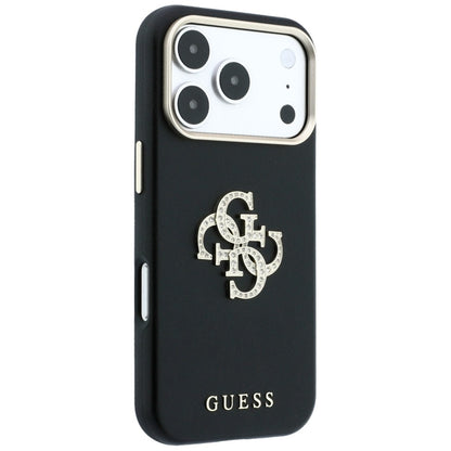 Hoes voor Apple iPhone 18 Pro Max / 17 Pro Max, Guess, Smooth Big Strass Logo, Bordeaux