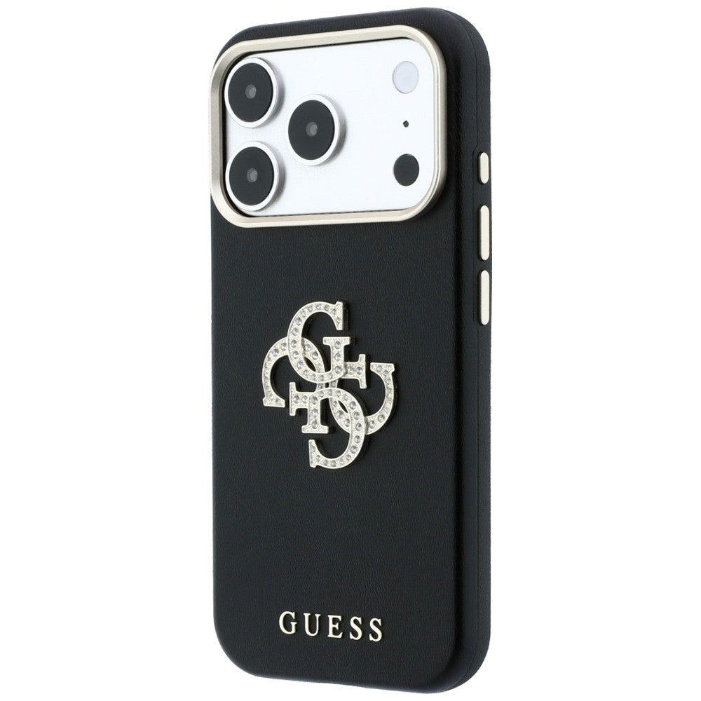 Hoes voor Apple iPhone 18 Pro Max / 17 Pro Max, Guess, Smooth Big Strass Logo, Bordeaux