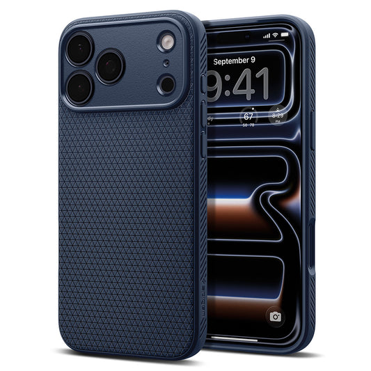 Case for Apple iPhone 18 Pro Max / 17 Pro Max, Spigen, Liquid Air, Navy Blue ACS12112