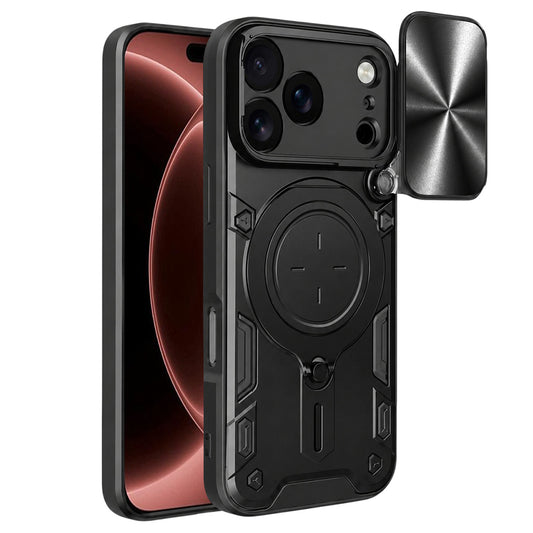 Hoes voor Apple iPhone 18 Pro Max / 17 Pro Max, Techsuit, CamGuard Pro, Zwart