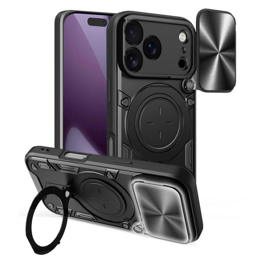 Coque pour Apple iPhone 18 Pro Max / 17 Pro Max, Techsuit, CamGuard Pro, Noire
