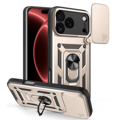 Hoes voor Apple iPhone 18 Pro Max / 17 Pro Max, Techsuit, CamShield, Goudkleurig