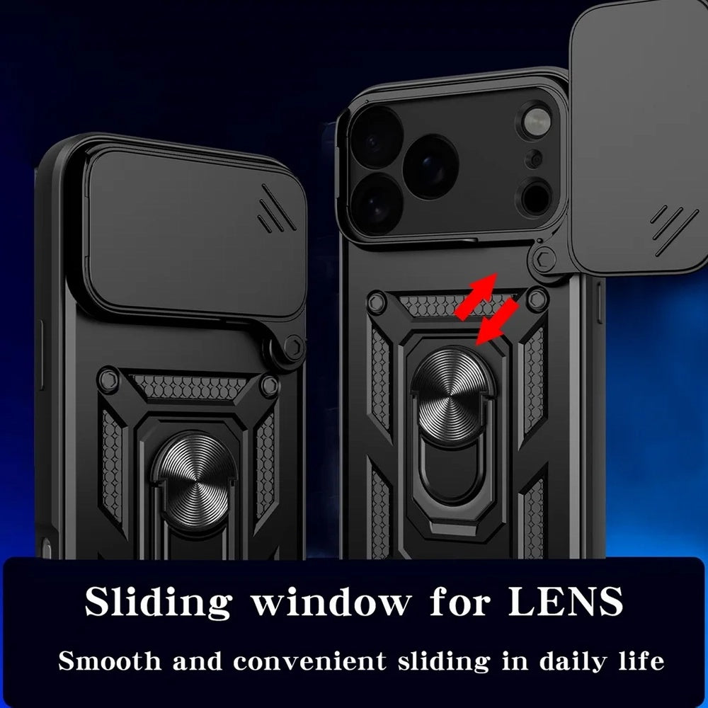 Hoes voor Apple iPhone 18 Pro Max / 17 Pro Max, Techsuit, CamShield, Goudkleurig