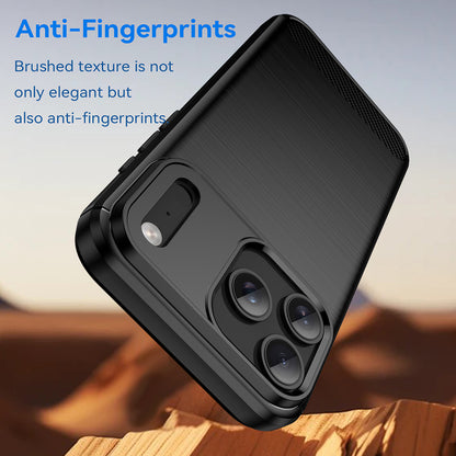 Hoes voor Apple iPhone 18 Pro Max / 17 Pro Max, Techsuit, Carbon, Zwart