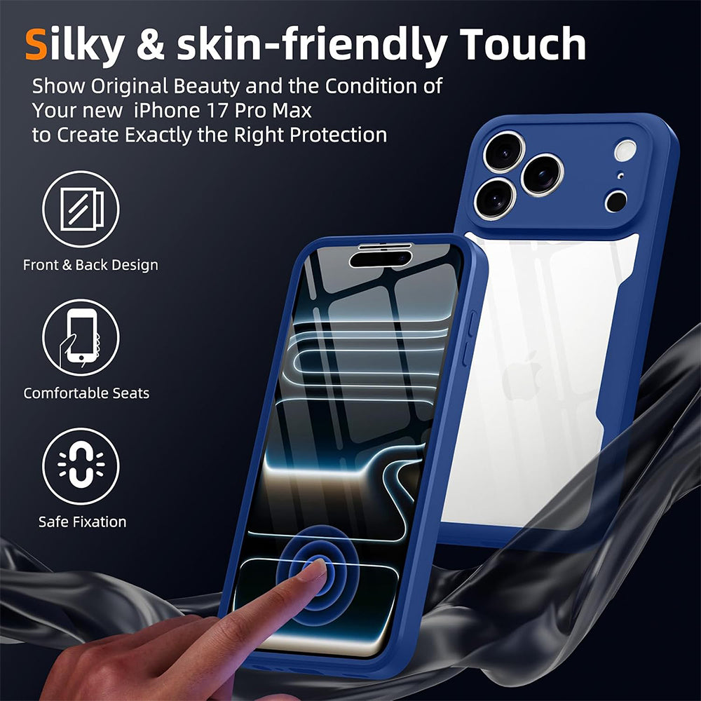 Hülle für Apple iPhone 18 Pro Max / 17 Pro Max, Techsuit, ColorVerse 360, Blau