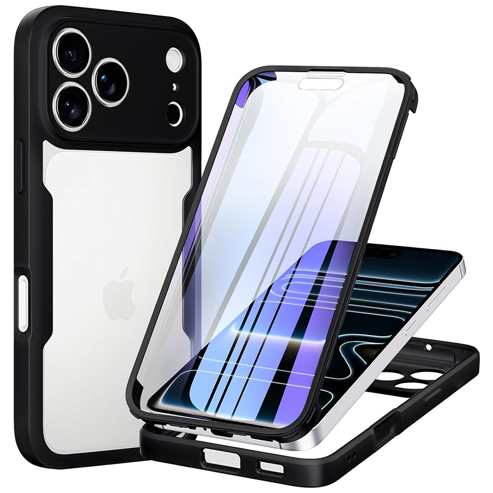 Hülle für Apple iPhone 18 Pro Max / 17 Pro Max, Techsuit, ColorVerse 360, Schwarz