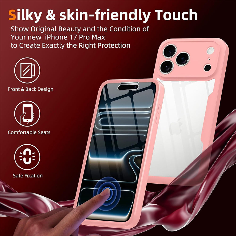 Hülle für Apple iPhone 18 Pro Max / 17 Pro Max, Techsuit, ColorVerse 360, Rosa