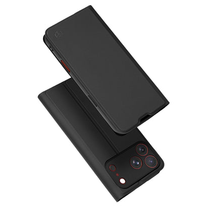 Hoes voor Apple iPhone 18 Pro Max / 17 Pro Max, Techsuit, Magskin Book, Zwart