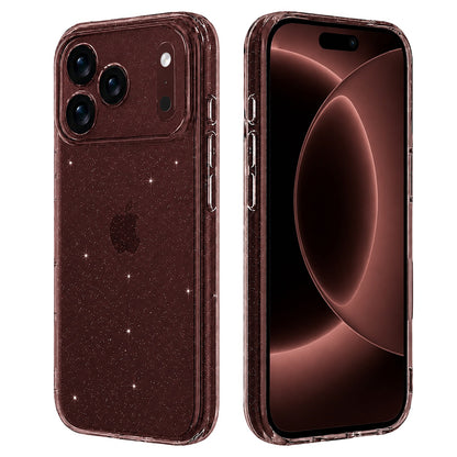 Hoes voor Apple iPhone 18 Pro Max / 17 Pro Max, Techsuit, SparkleSkin, Transparant