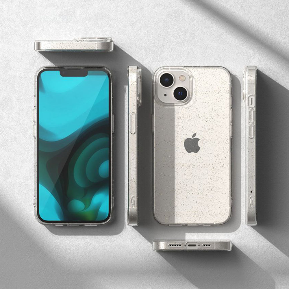 Hoes voor Apple iPhone 18 Pro Max / 17 Pro Max, Techsuit, SparkleSkin, Transparant
