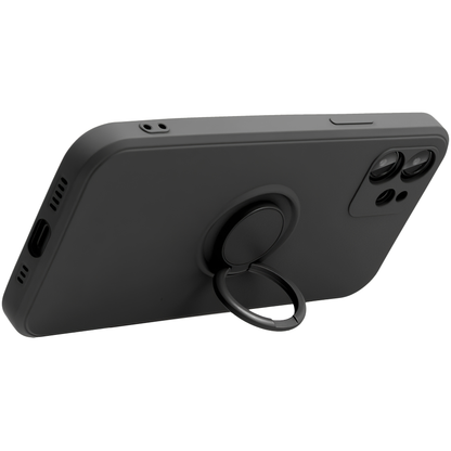 Coque pour Apple iPhone 16 Plus, OEM, Silicone Ring, Noire