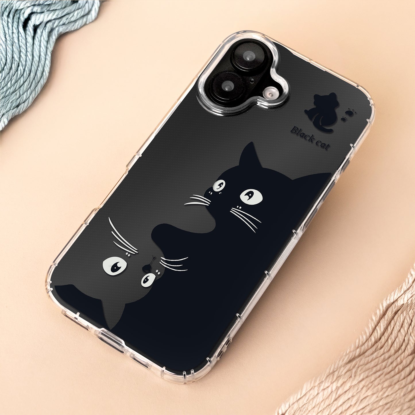 Hülle für Apple iPhone 17 Air, OEM, Ultra Trendy Cat, Schwarz