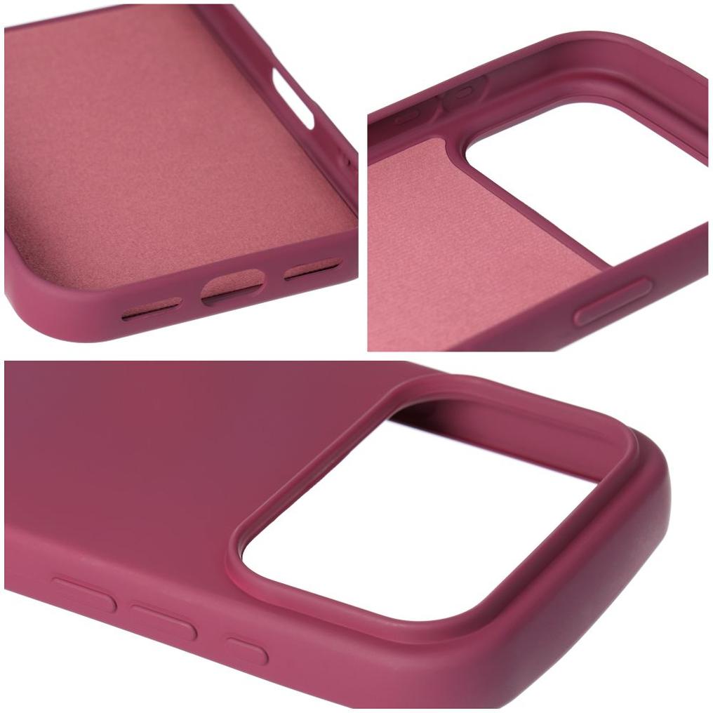 Hülle für Apple iPhone 18 Pro / iPhone 17 Pro, OEM, Silikon, Weinrot