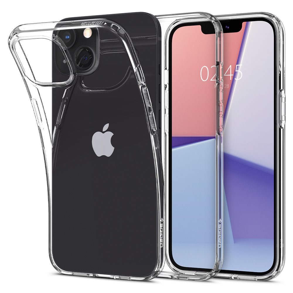 Coque pour Apple iPhone 13, Spigen, Liquid Crystal, Transparent 