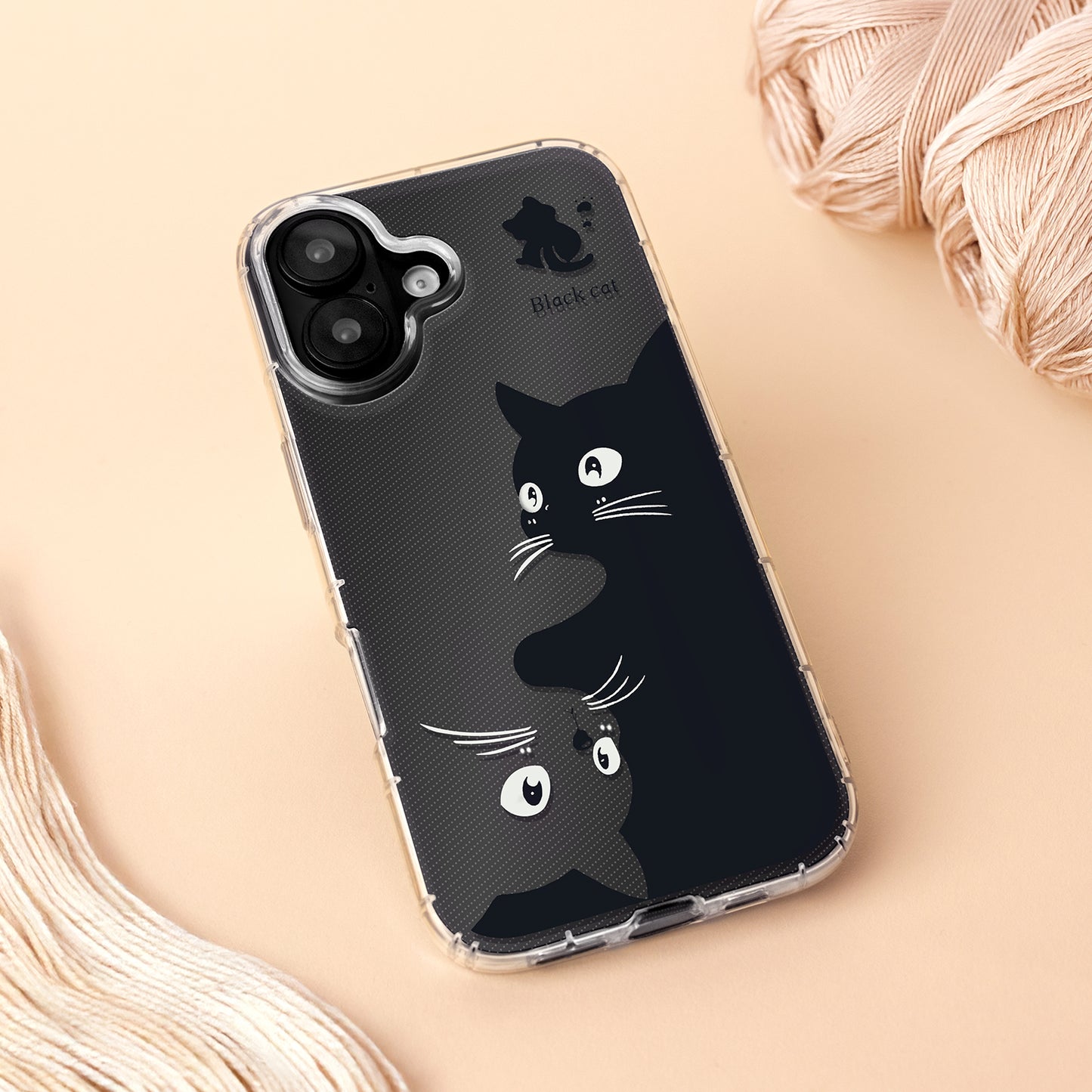 Hülle für Apple iPhone 17 Air, OEM, Ultra Trendy Cat, Schwarz