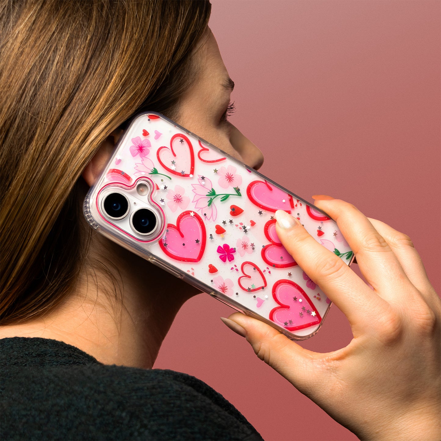 Hoesje voor Apple iPhone 16 Pro Max, OEM, Ultra Trendy Love 1, Multicolor