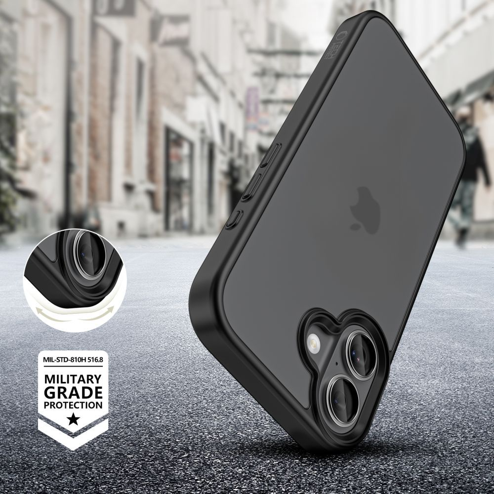 Hoes voor Apple iPhone 17, Tech-Protect, Magmat, Mat Zwart