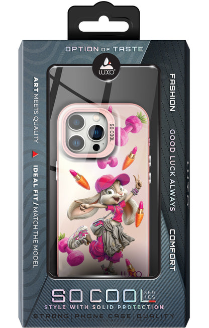 Case for Apple iPhone 15 Pro, LUXO So CooL, ArcadiA Rabbit, Multicolor