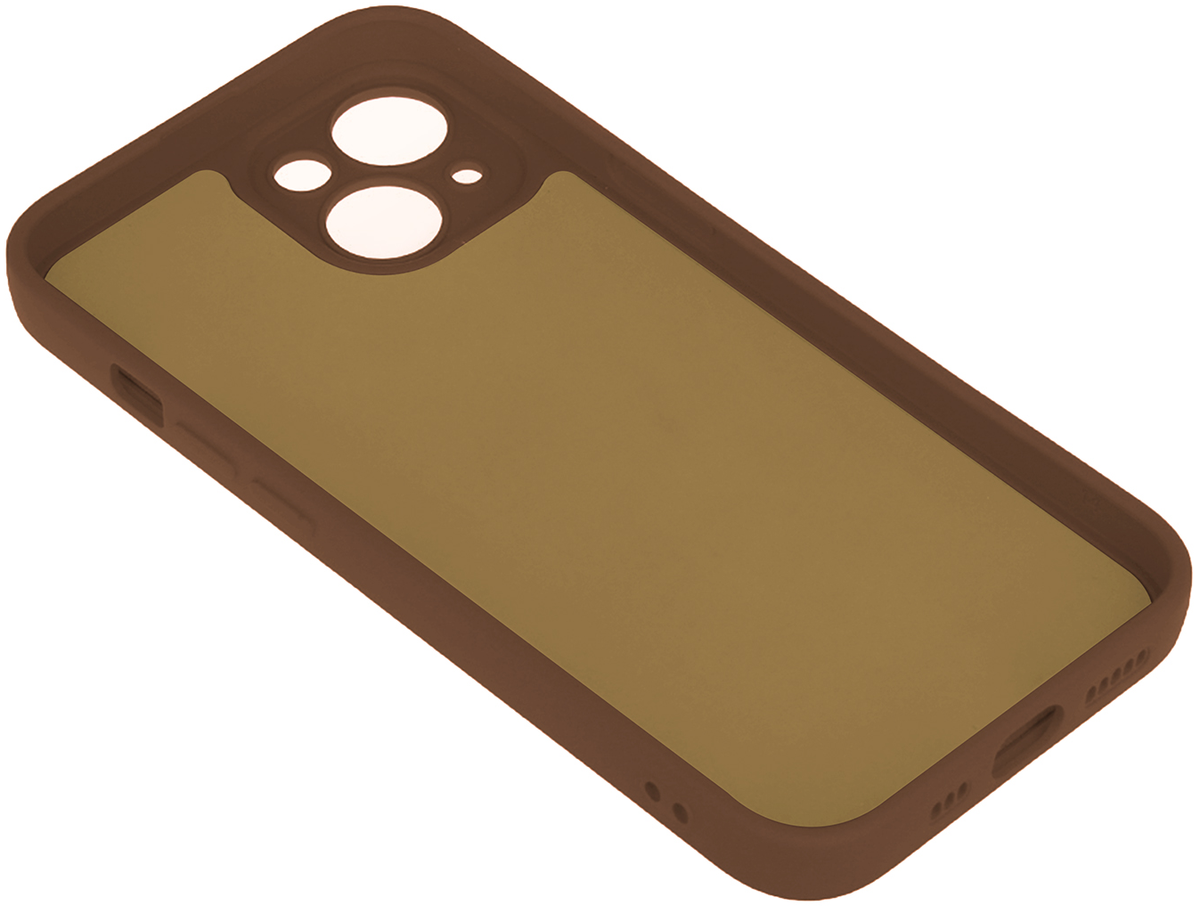 Hülle für Apple iPhone 18 Pro / 17 Pro, OEM, Silikon, Braun