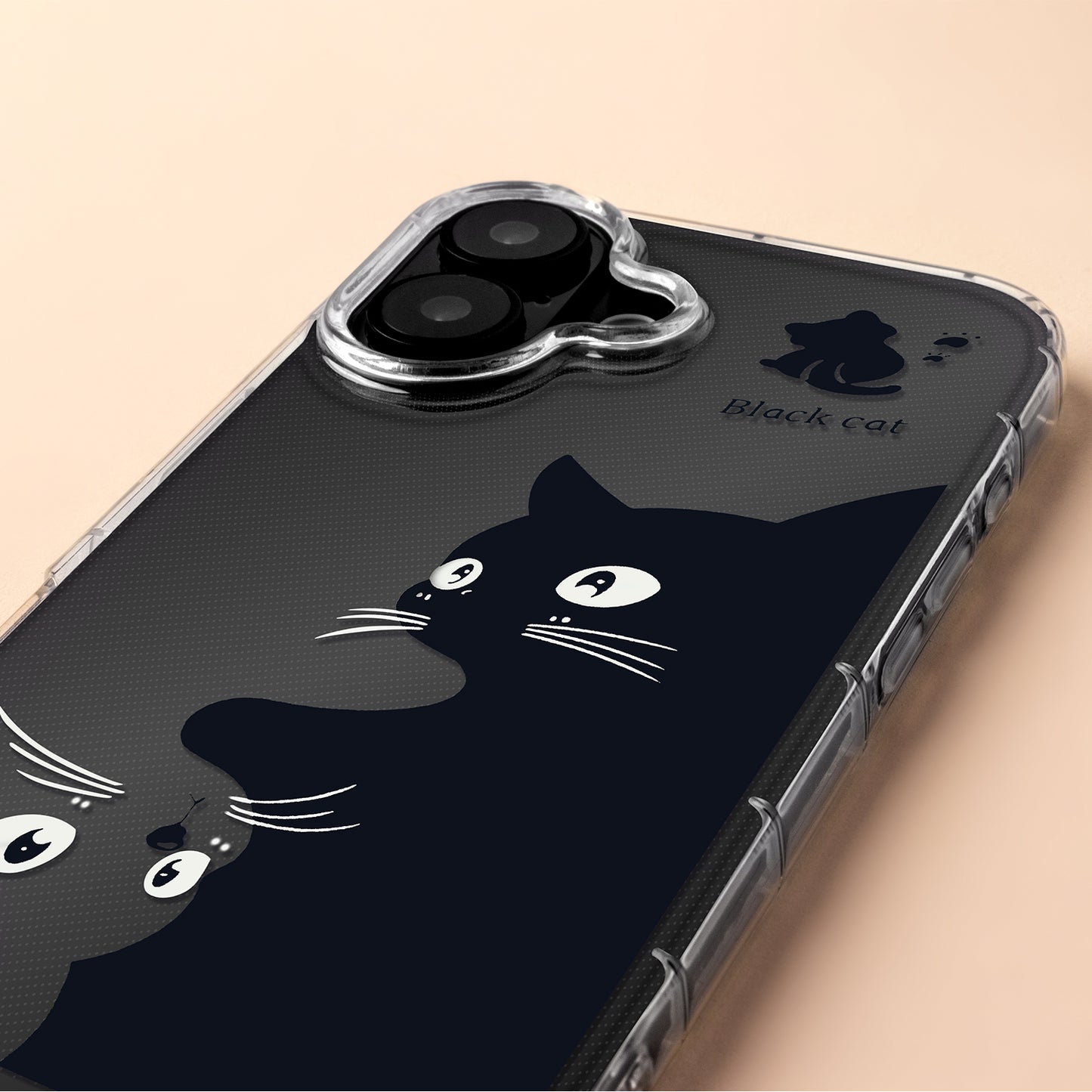 Hülle für Apple iPhone 17 Air, OEM, Ultra Trendy Cat, Schwarz