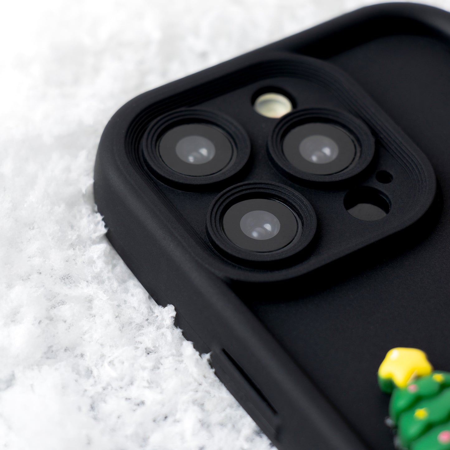 Hoesje voor Apple iPhone 15 Pro, OEM, Ultra Trendy 3D Christmas, Zwart
