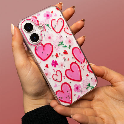 Hoesje voor Apple iPhone 16 Pro Max, OEM, Ultra Trendy Love 1, Multicolor
